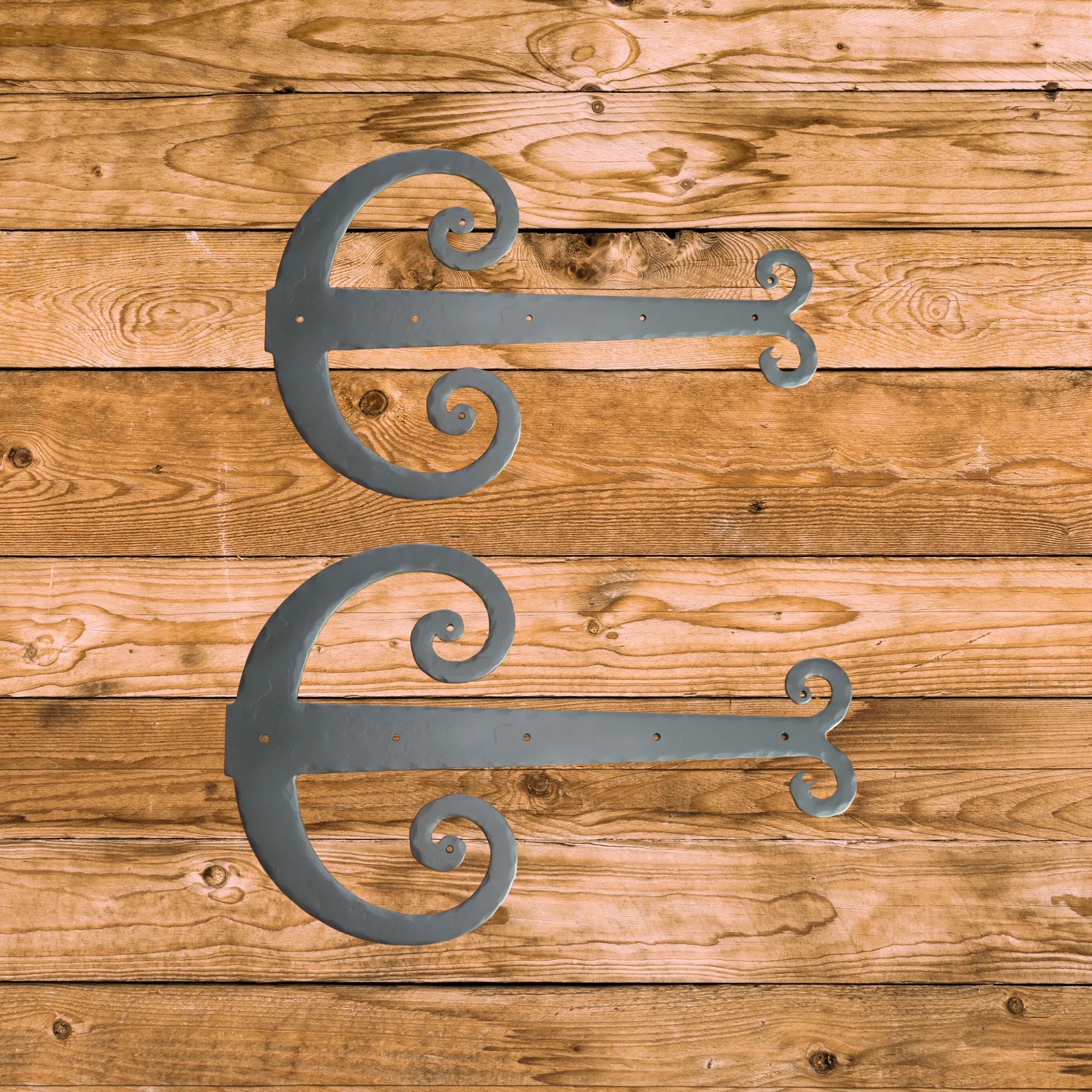 Middle Age Europe Wrought Iron Faux Hinge Strap - Old West Iron