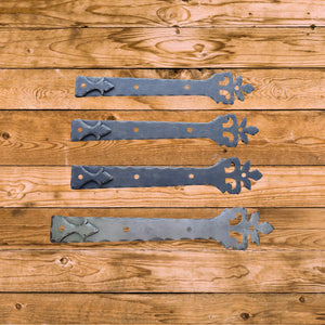 Roman Acanthus Wrought Iron Faux Hinge Strap - Old West Iron