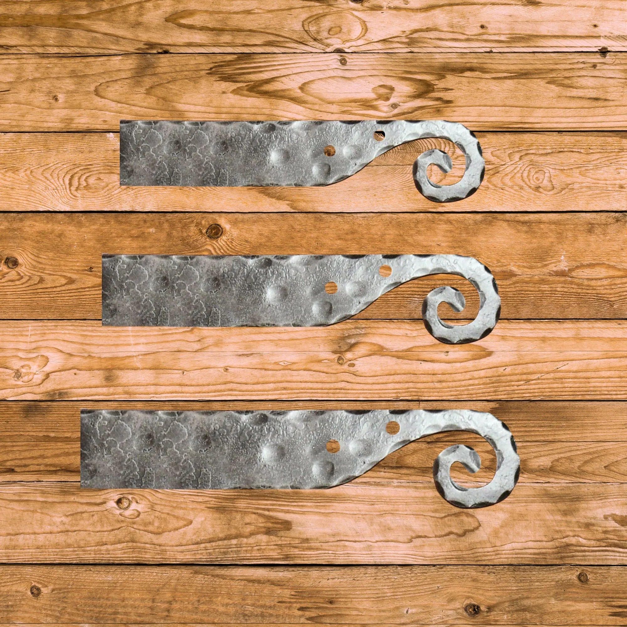 Greek Ionic Iron Faux Hinge Strap - Old West Iron