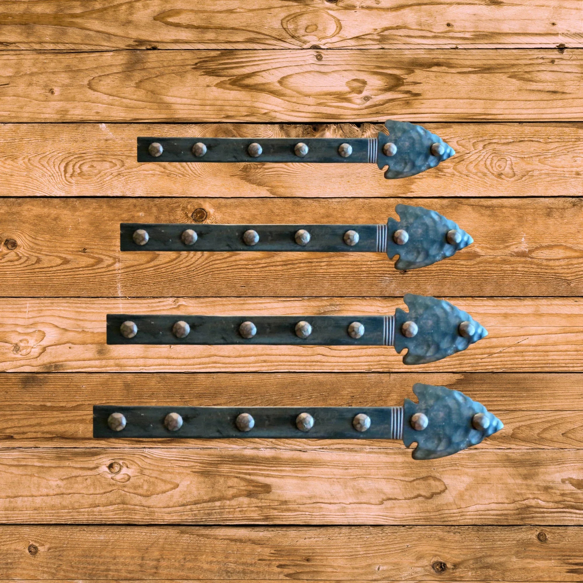 Authentic Arrowhead Iron Faux Hinge Strap - Old West Iron
