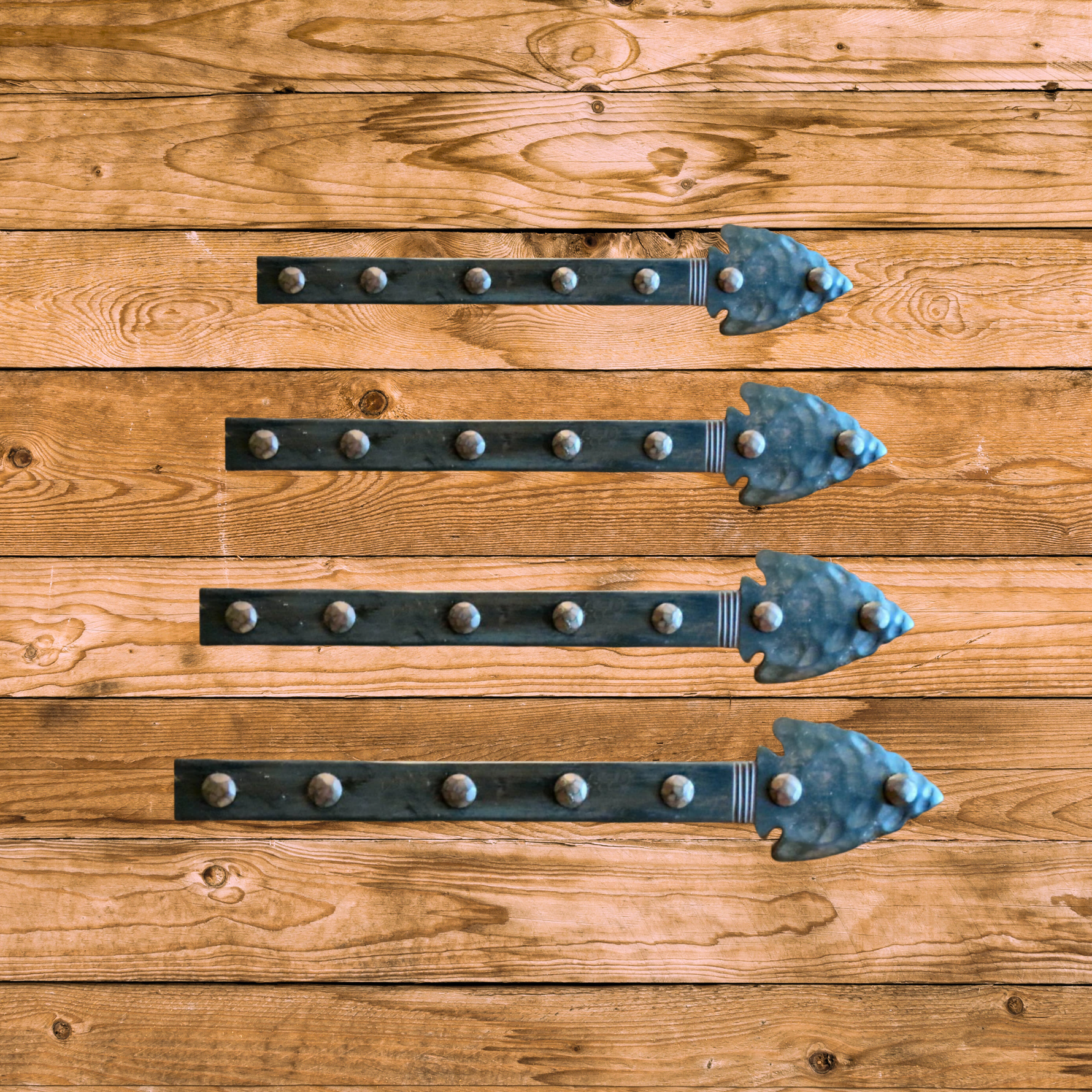 Sangle de charnière authentique en fer à pointe de flèche