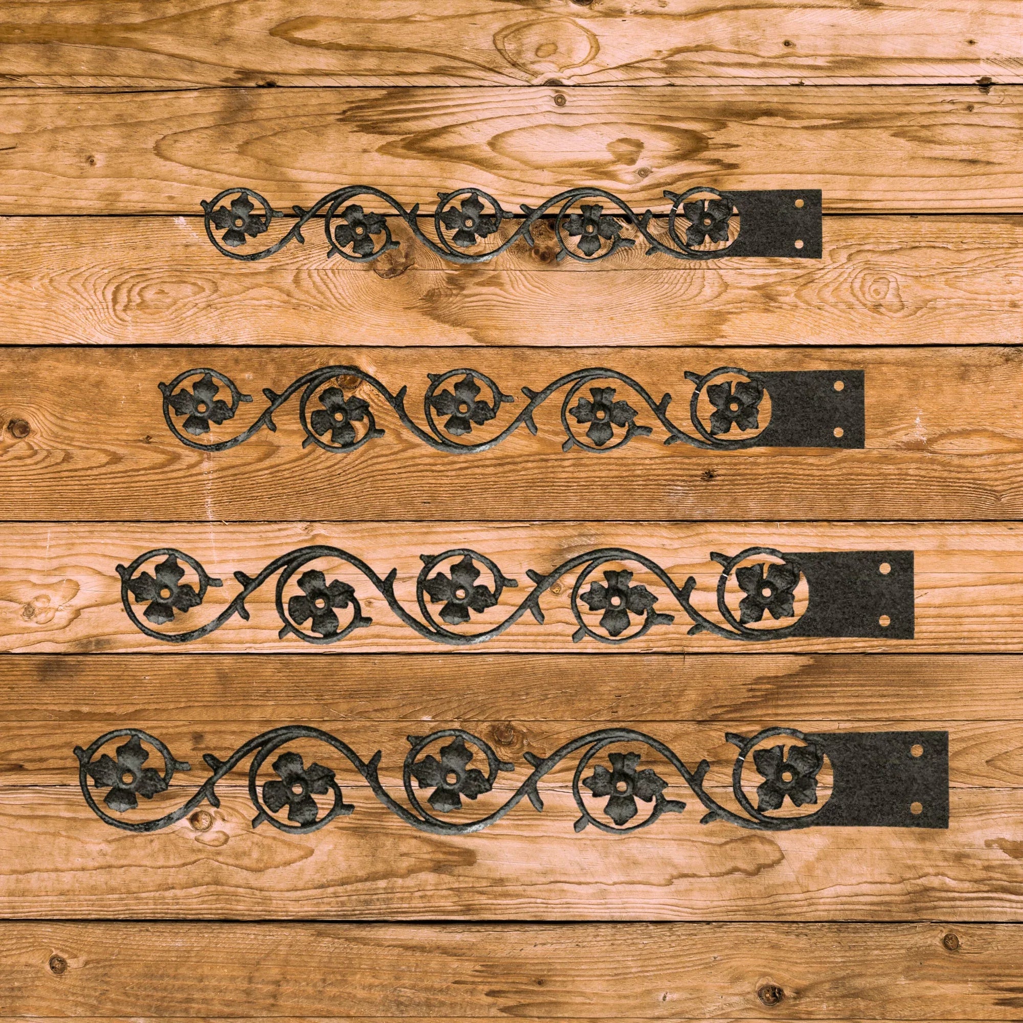 Finnish Folk Ironwork Faux Hinge Strap - Old West Iron