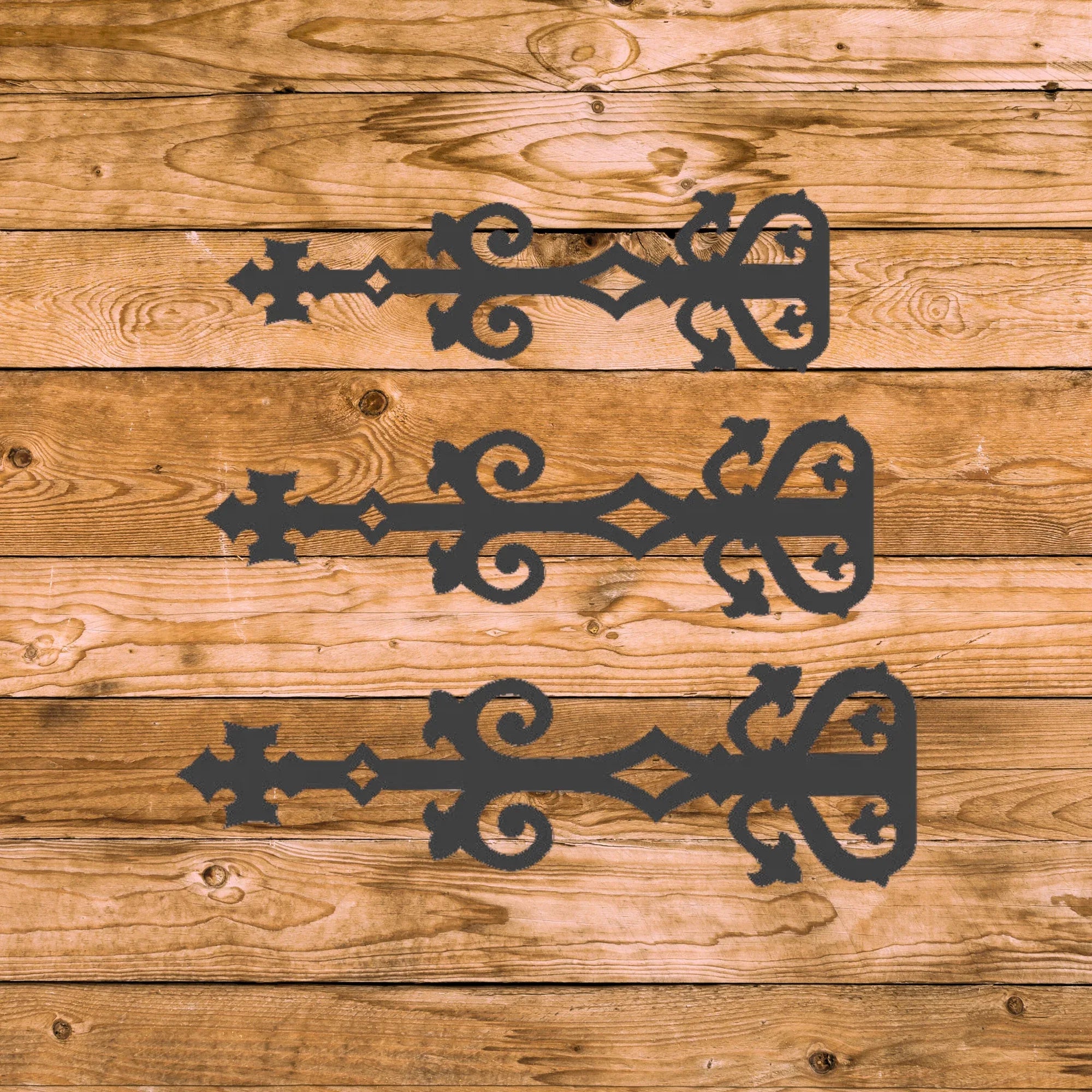 Medieval Reconquista Iron Faux Hinge Strap - Old West Iron