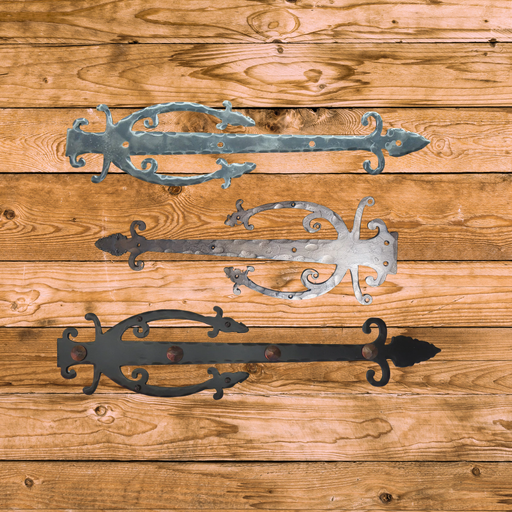 Medieval Iron Faux Hinge Strap