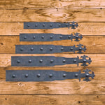 Portuguese Gothic Wrought Iron Faux Hinge Strap - Old West Iron