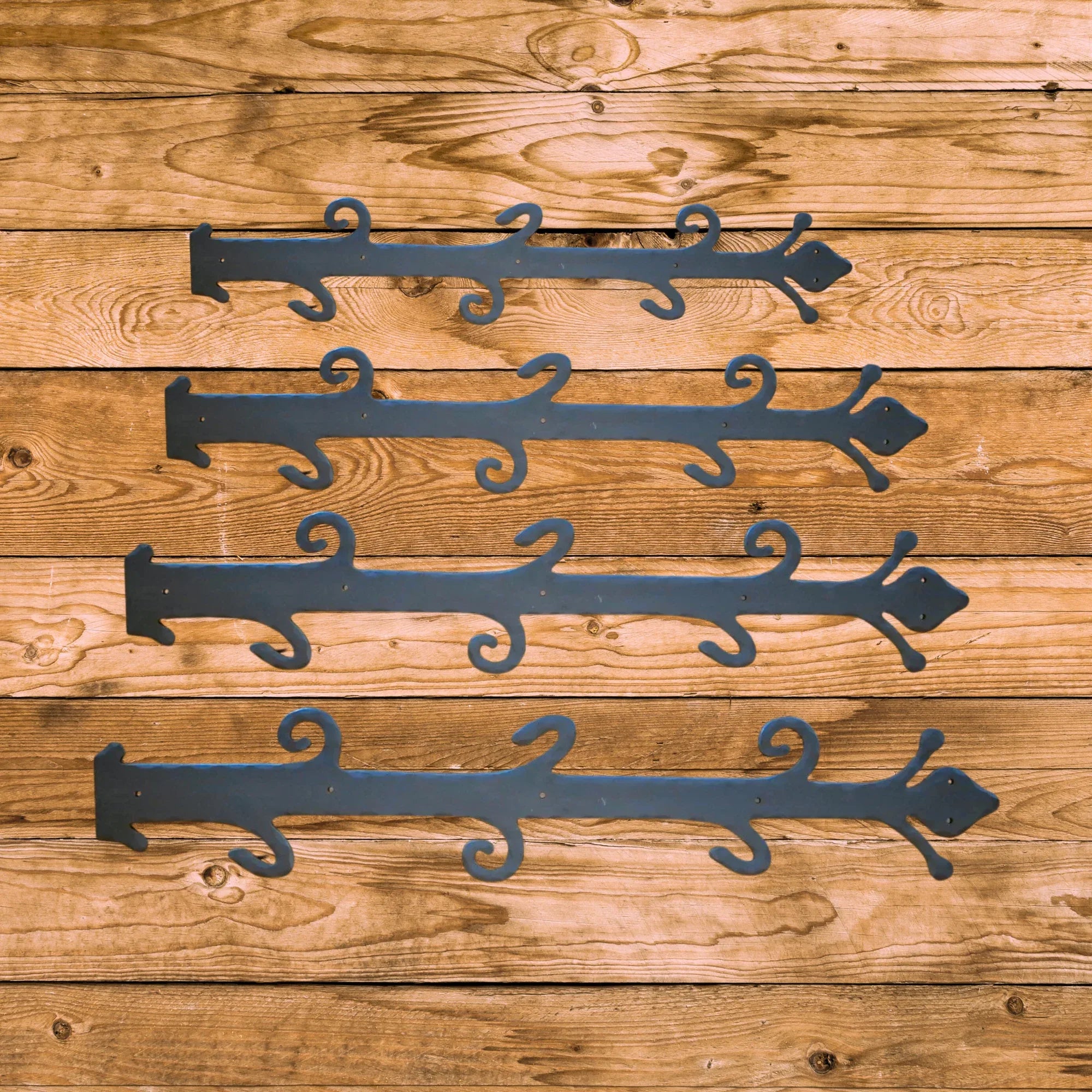 Old English Castle Wrought Iron Faux Hinge Strap - Old West Iron