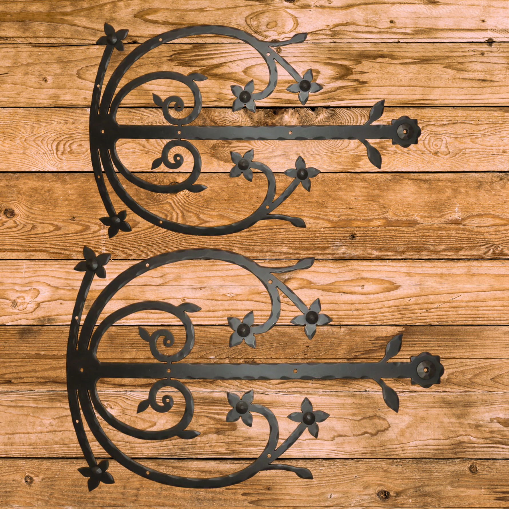 Polish Iron Faux Hinge Strap