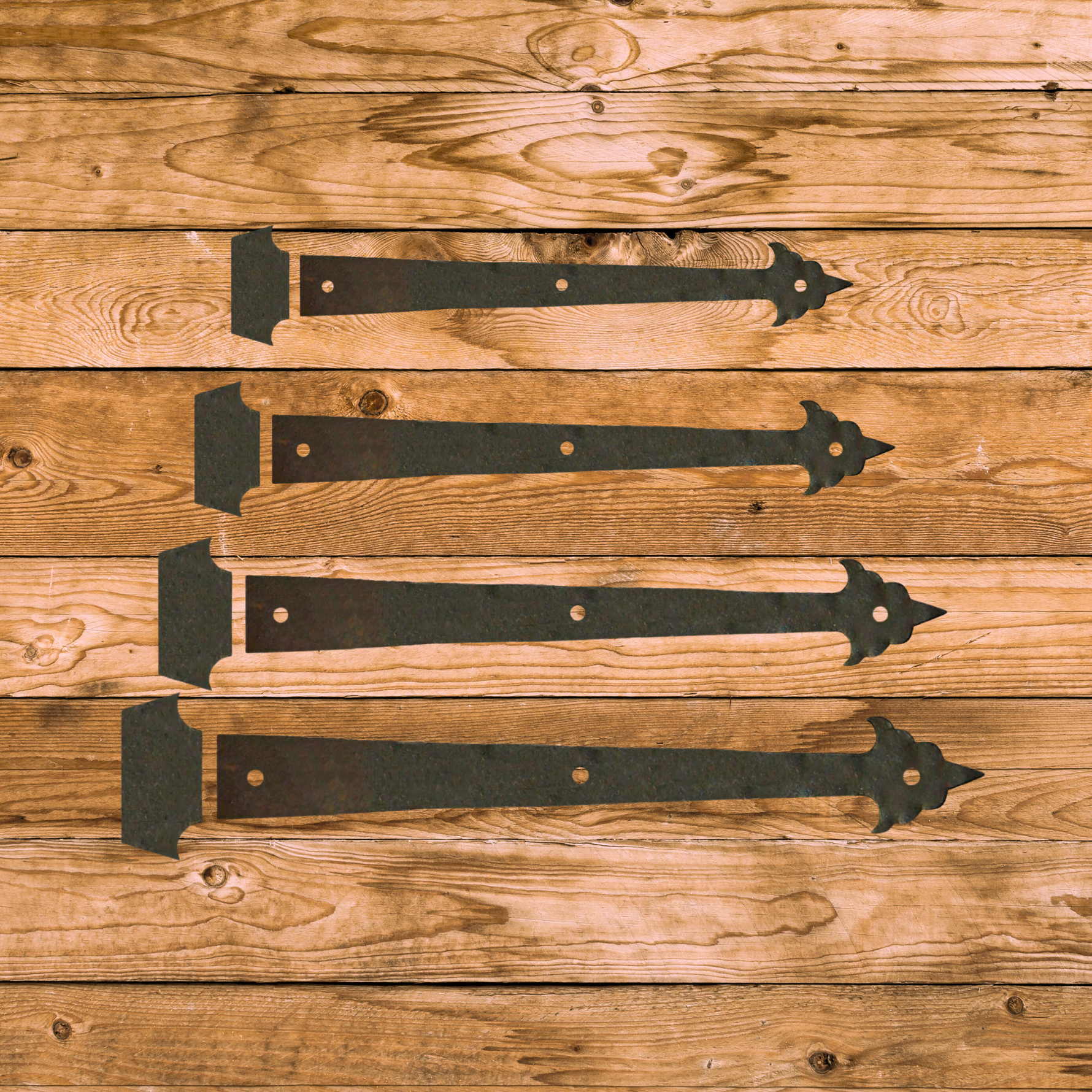 Early American Iron Functioning Hinge Strap