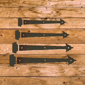 Early American Iron Functioning Hinge Strap - Old West Iron