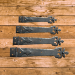 Roman Acanthus Wrought Iron Functioning Hinge Strap