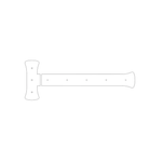 Sangle de charnière traditionnelle en fer toscan