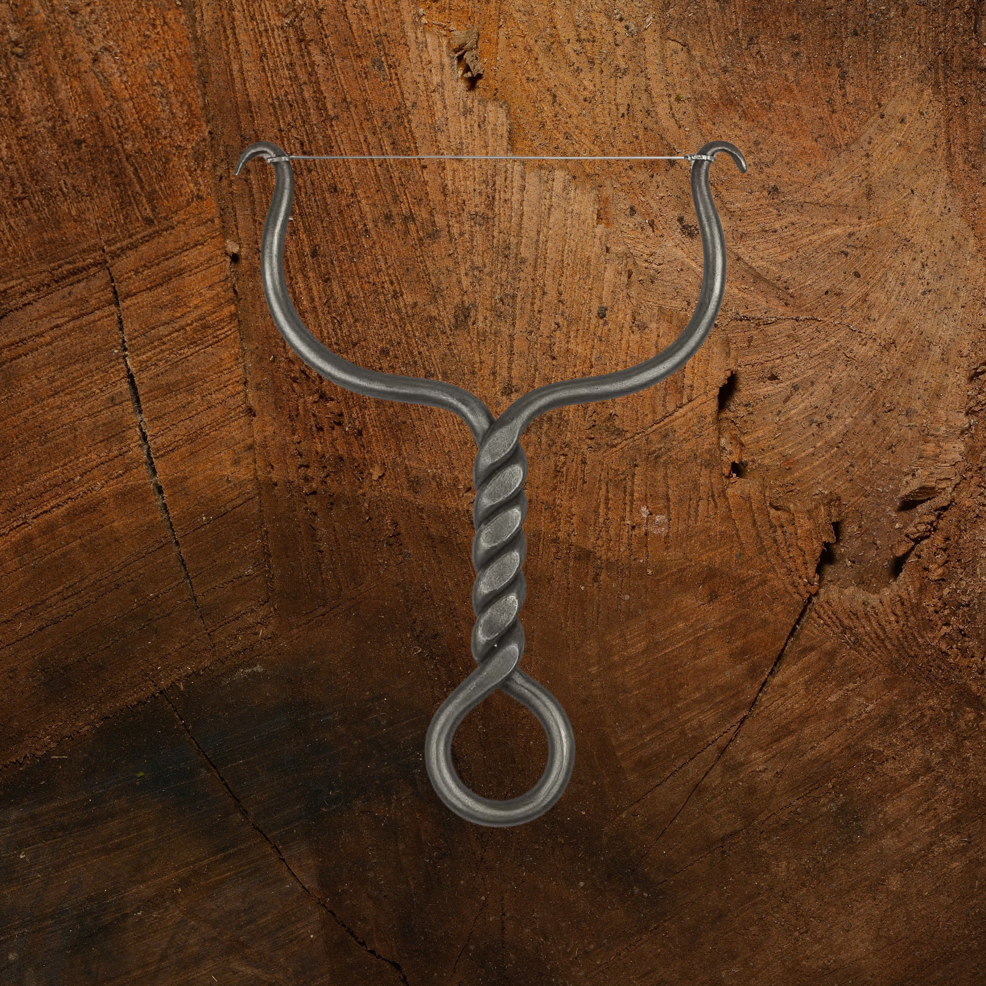 Twisted Hand Forged Cheese Slicer
