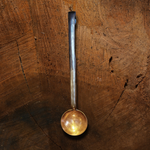 Hand Forged Solid Copper Egg Spoon With Steel Hook Handle