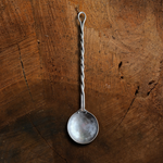 Hand Forged Twisted Steel Egg Spoon
