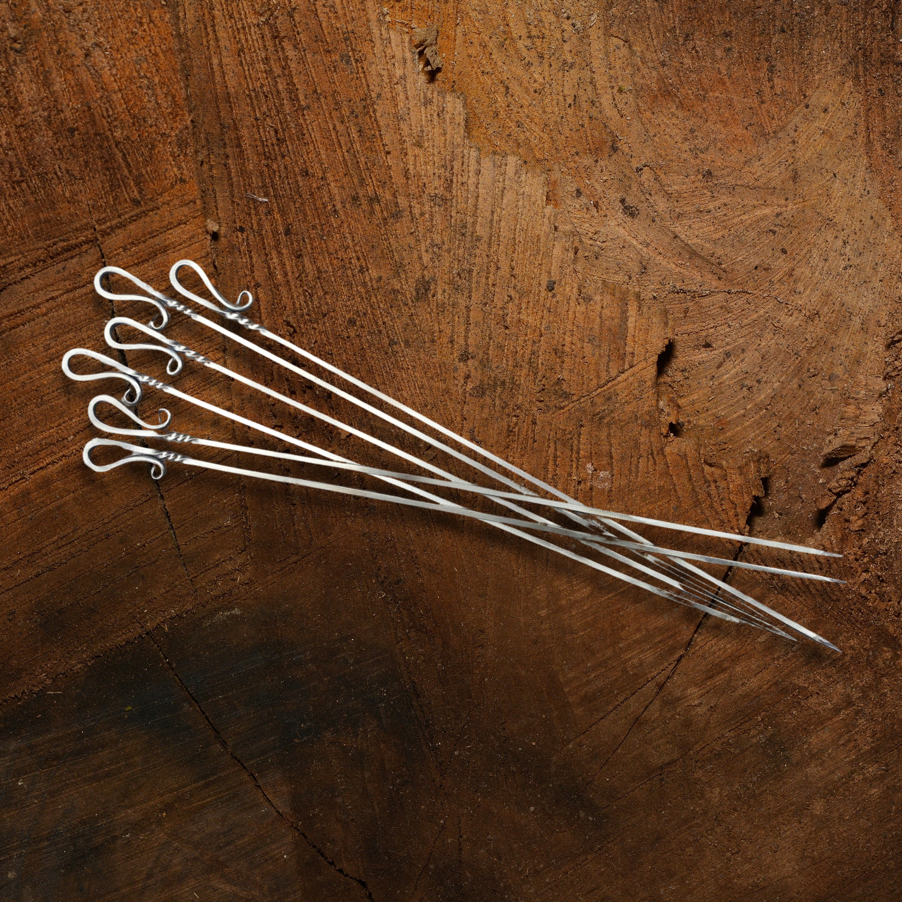 Metal Shish Kabob Skewer Set