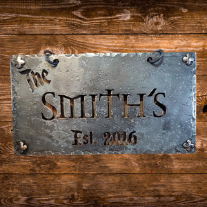 Celtic Iron Name Sign - Old West Iron
