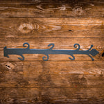 XL Old English Castle Wrought Iron Faux Hinge Strap - Old West Iron