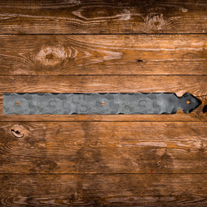 XL Rustic Wrought Iron Faux Hinge Strap - Old West Iron