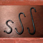 Crochets de pot forgés à la main, crochets en S