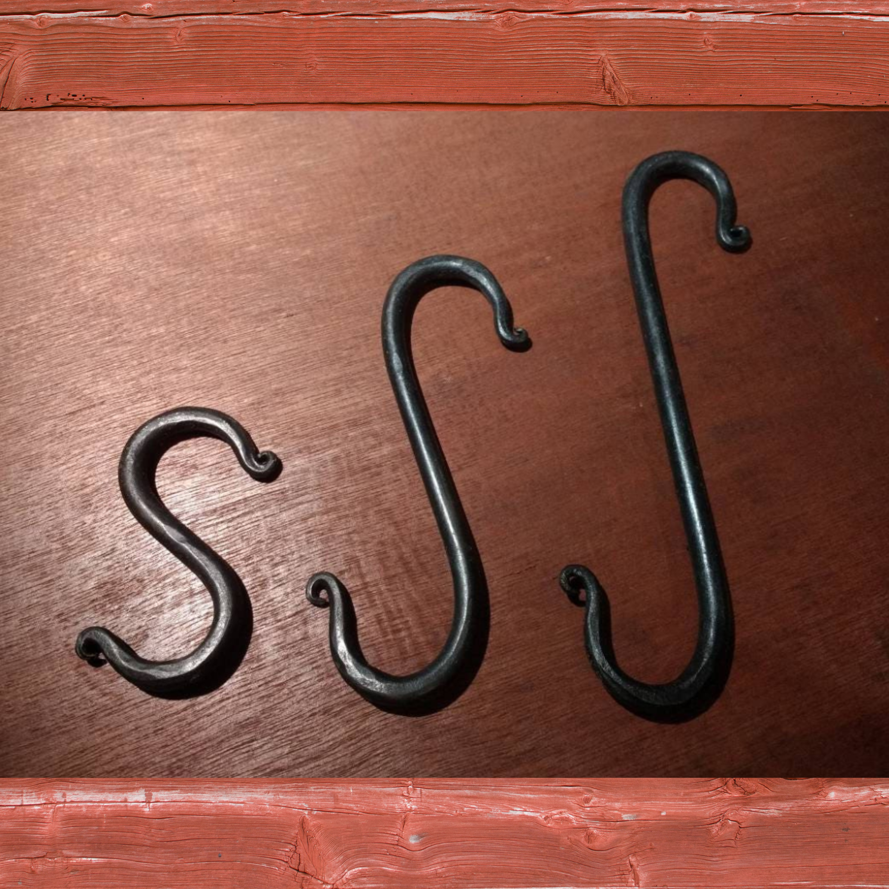 Crochets de pot forgés à la main, crochets en S