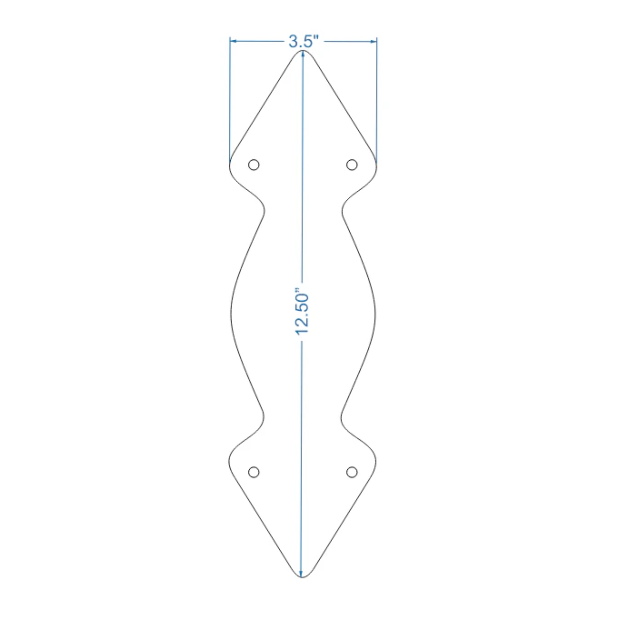 Neo-Classical Iron Push Plate