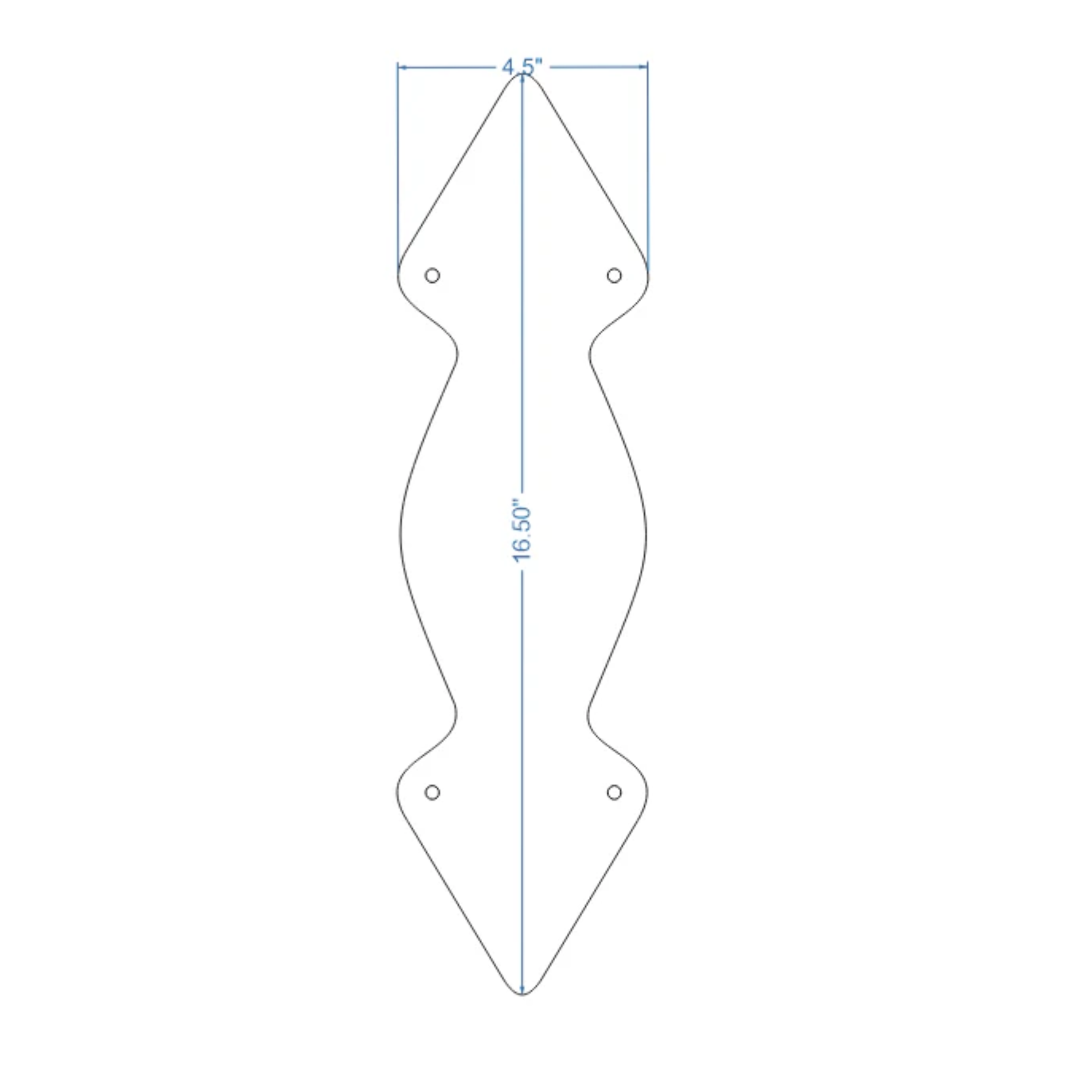 Neo-Classical Iron Push Plate