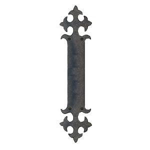 Portuguese Gothic Iron Push Plate - Old West Iron