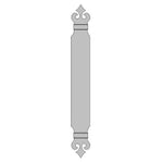 Baroque Iron Push Plate - Old West Iron