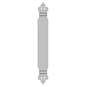 Baroque Iron Push Plate - Old West Iron
