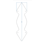 Neo-Classical Iron Push Plate