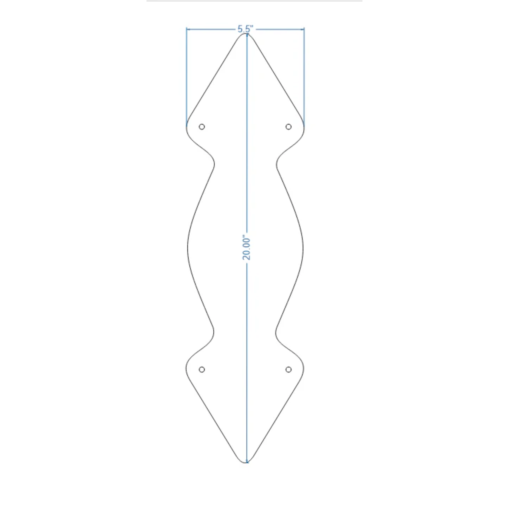 Neo-Classical Iron Push Plate