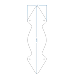 Neo-Classical Iron Push Plate