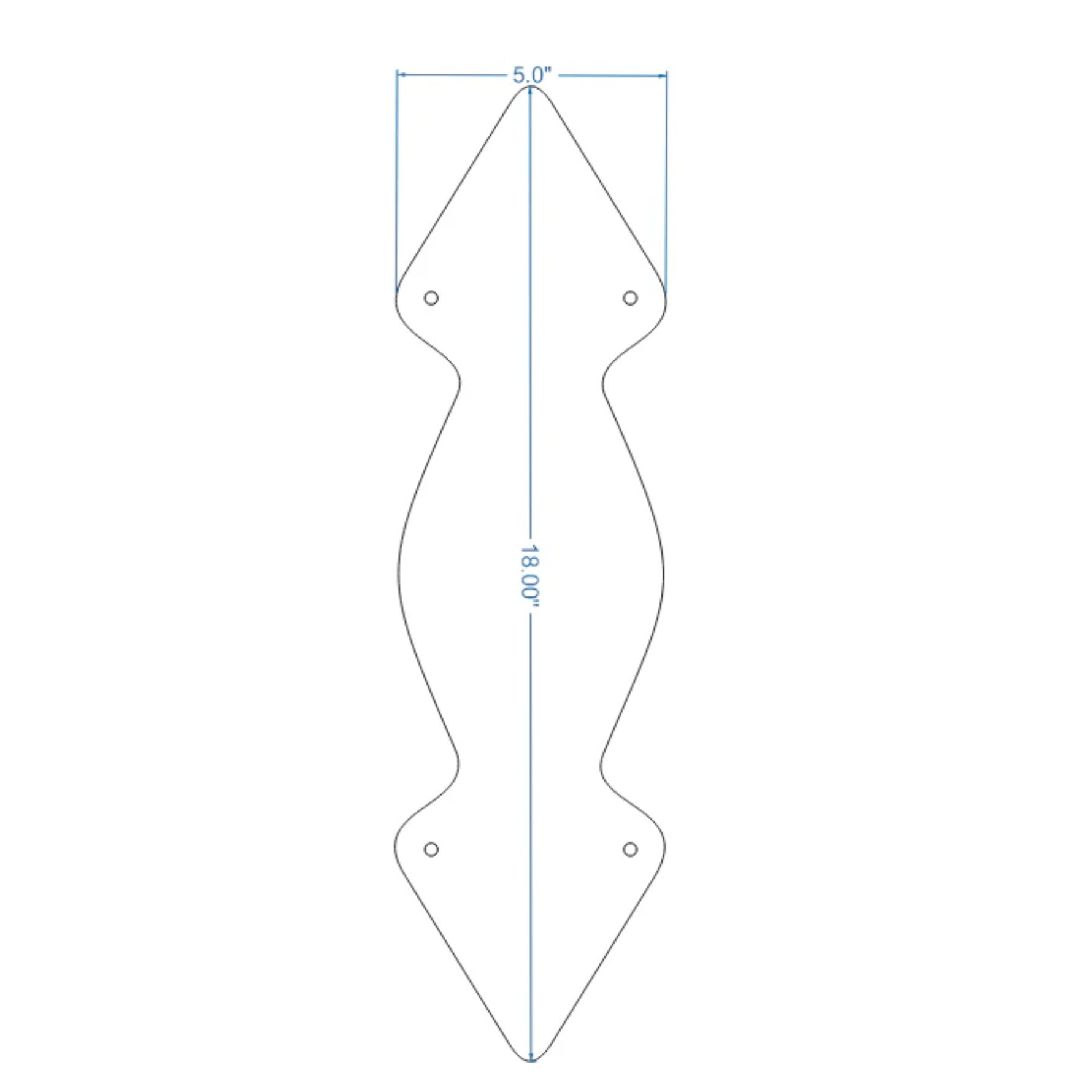 Neo-Classical Iron Push Plate