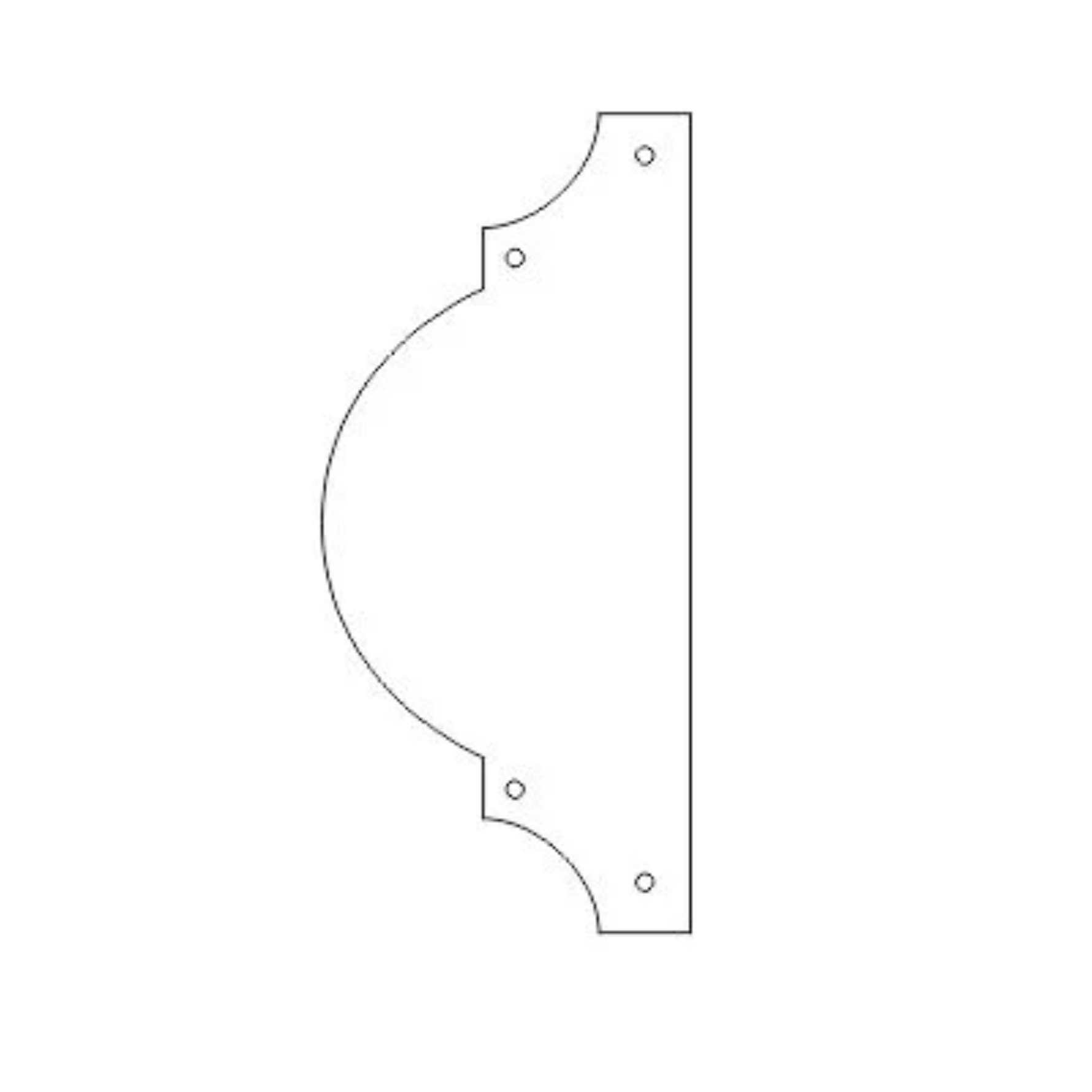 Barcelona Iron Push Plate