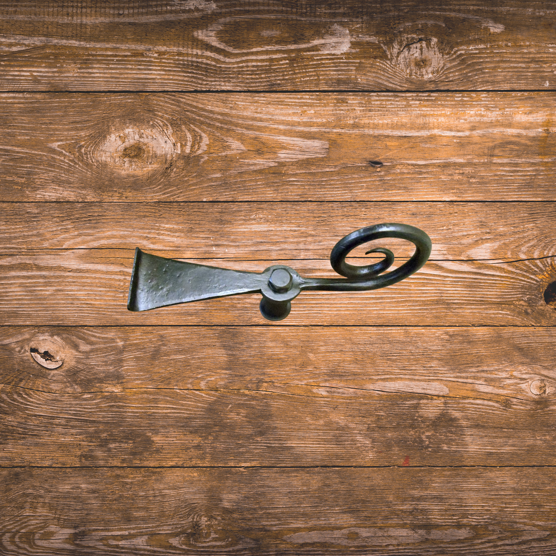 Early American Iron Shutter Dog