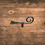 Early American Iron Shutter Dog