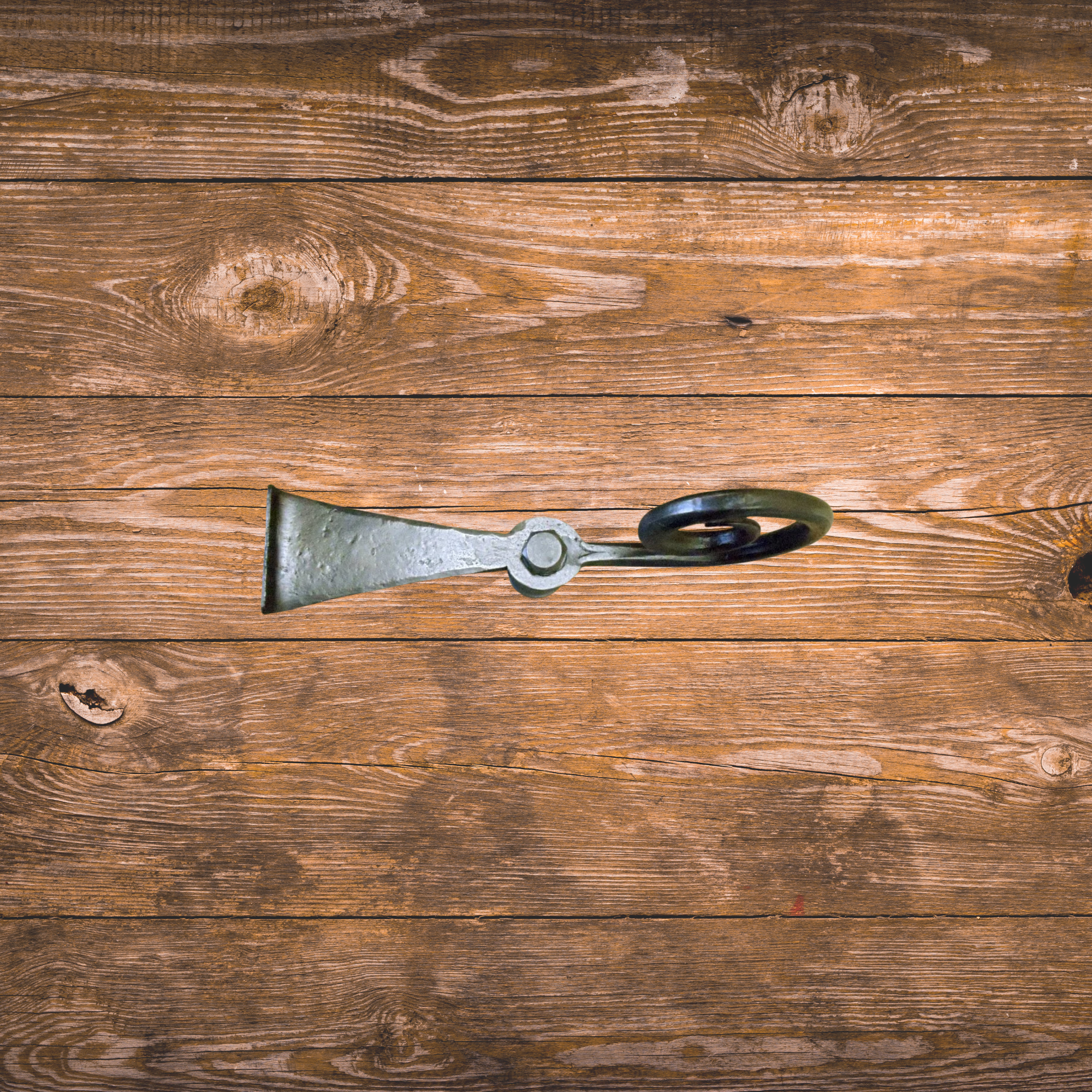 Early American Iron Shutter Dog