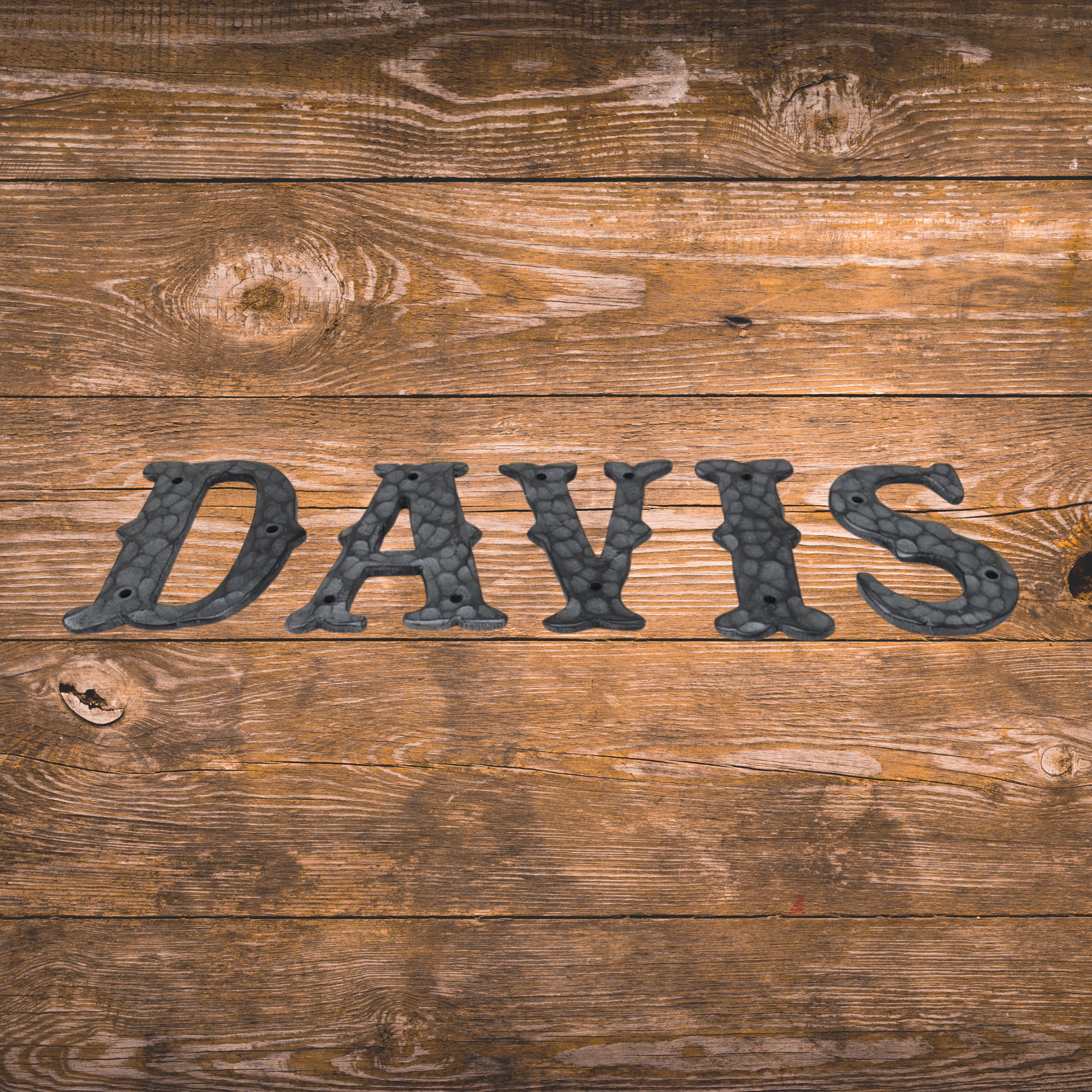 Old Western Iron Numbers & Letters