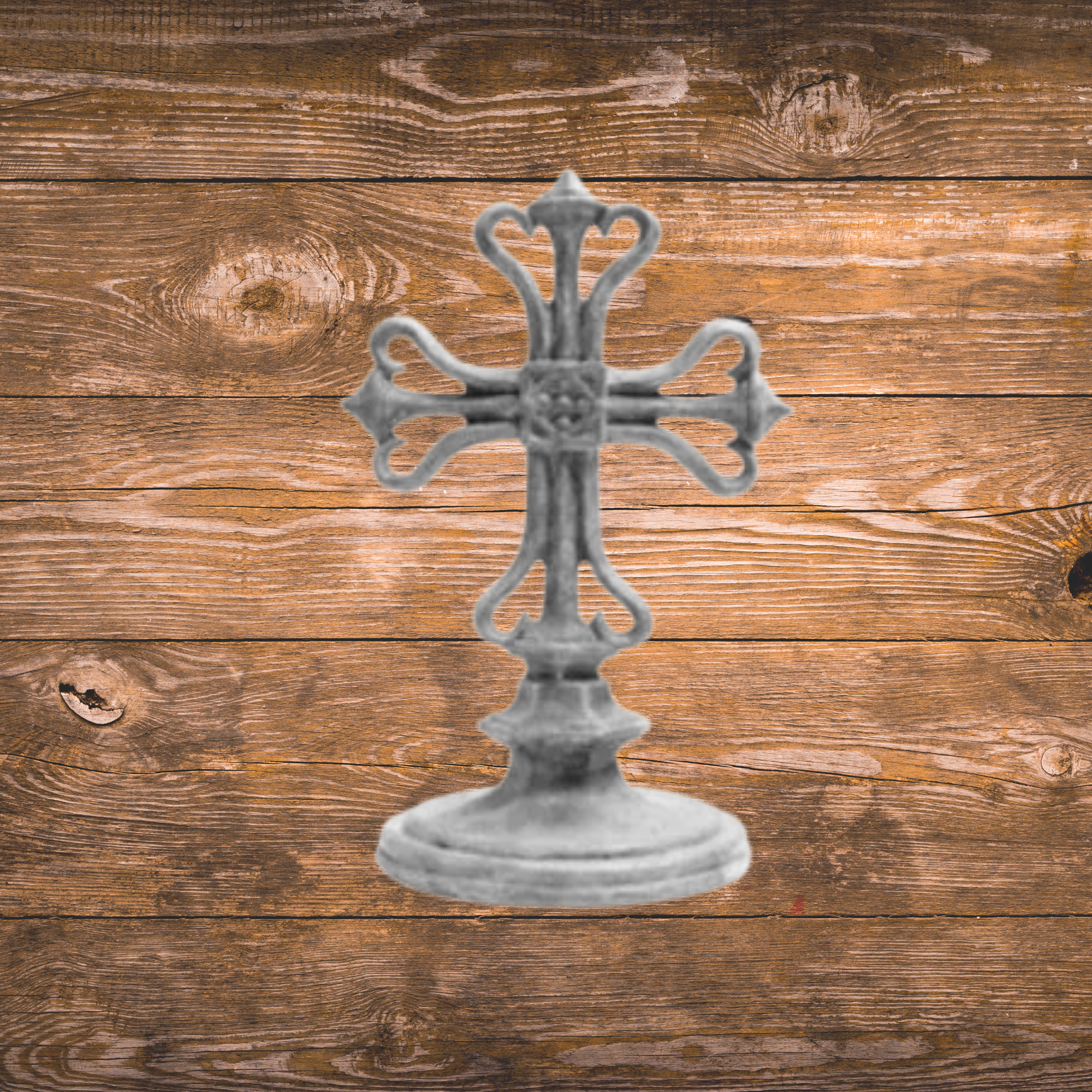 Roman Free Standing Iron Cross