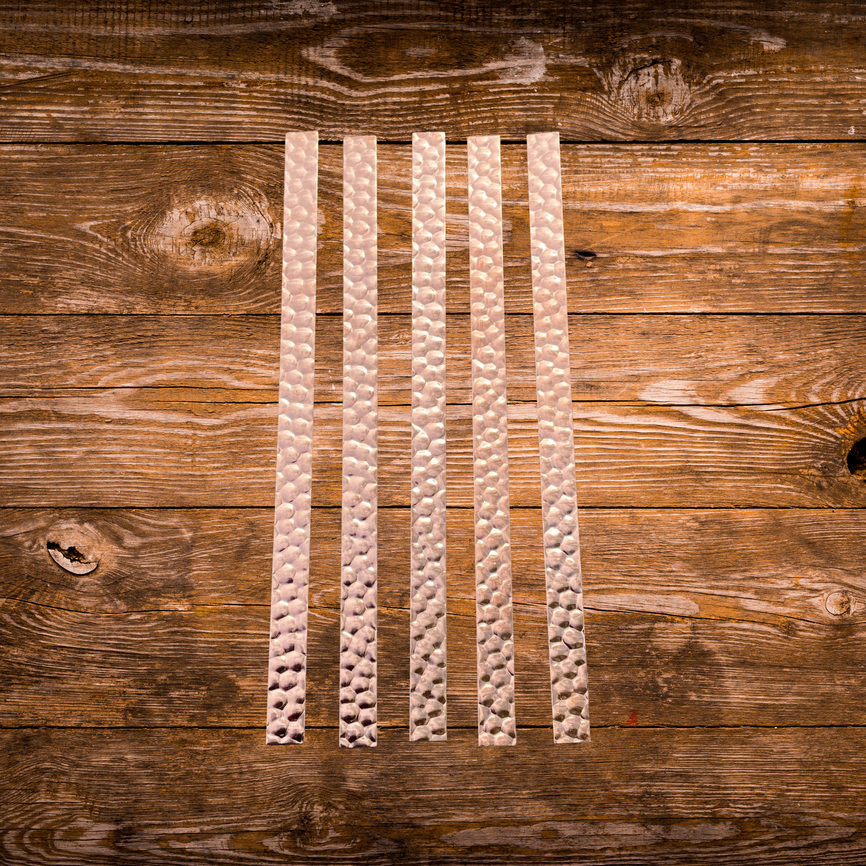 Hammered Copper Strapping 9"x 1/2" (5 Pack)