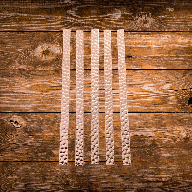 Hammered Copper Strapping 9"x 1/2" (5 Pack)