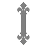 Dunmow Crest Fleur De Lis Iron Push Plate - Old West Iron