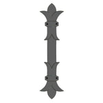 Babylonian Fleur De Lis Iron Push Plate - Old West Iron