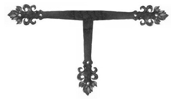 Romantic Iron T Face Plate Brackets & Reinforcement Braces T-Plate