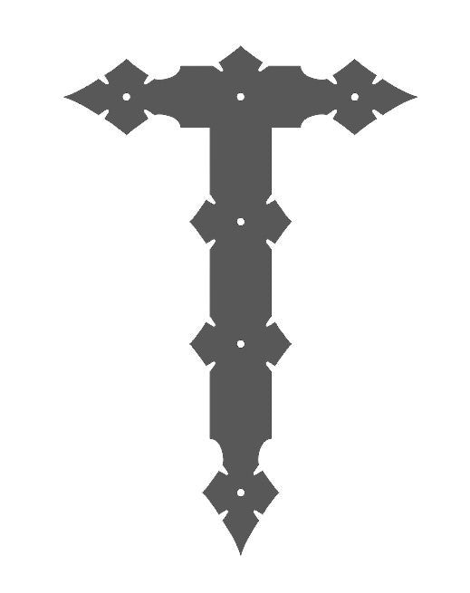 Old California Hacienda Iron T Face Plate