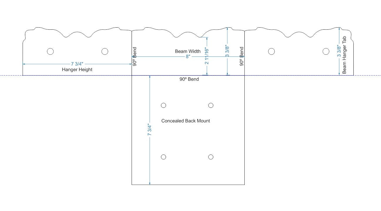 Early American Iron Joist Hanger Building Materials Joist Hangar