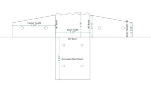 Federal Iron Joist Hanger - Old West Iron