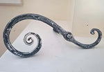 Scrolled Shutter Dog - Old West Iron