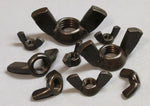 1/4" Forged Wingnut, Black Oxide Nuts & Bolts Nuts