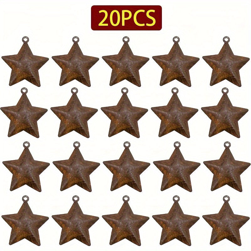 20pcs Rusty Stars